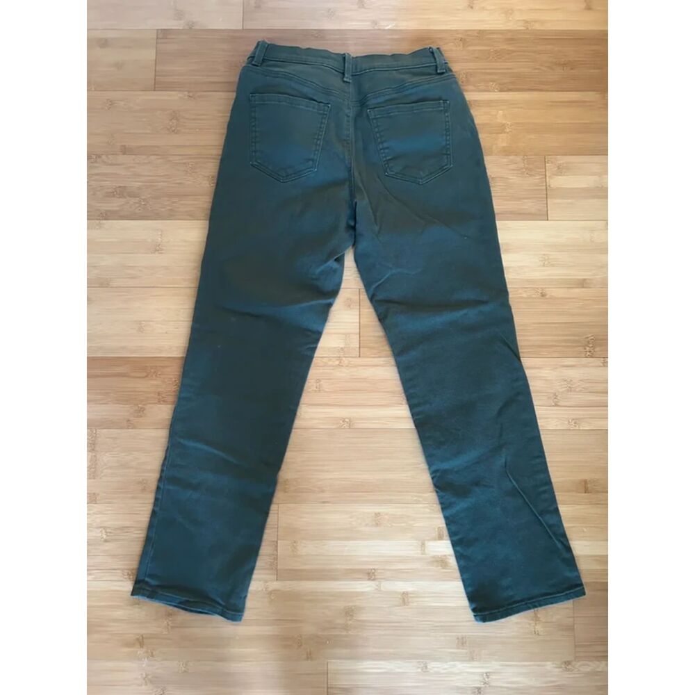 Gloria Vanderbilt Straight Leg Pants Olive Green Size 6S Fall Earthy Normcore - Picture 3 of 6